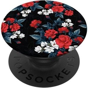 Trendy Floral Spring Red Flowers Seamless Pattern Girly PopSockets PopGrip